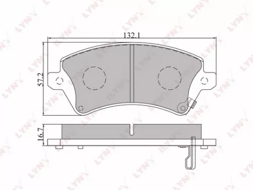 Disc brake pads, front