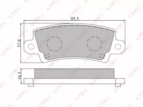 Disc brake pads, rear