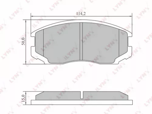 Disc brake pads, front