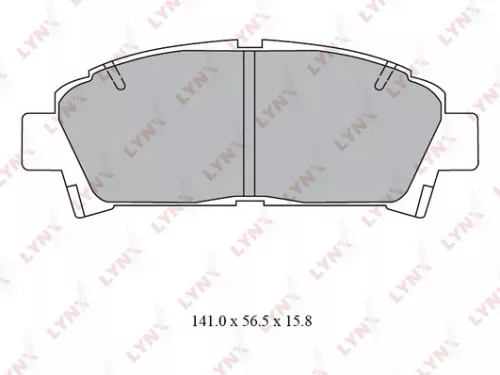Disc brake pads, front