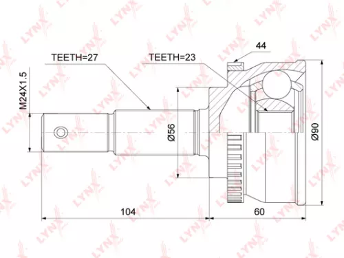 LYNXAUTO CV-Joint, outer (CO-5764A)