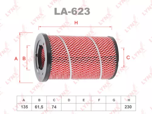 LYNXAUTO Air filter (LA-623)