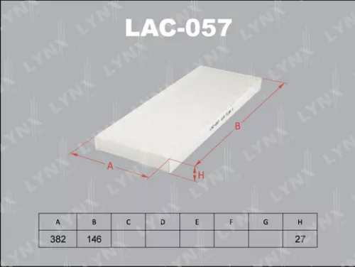 LYNXAUTO Cabin filter (LAC-057)
