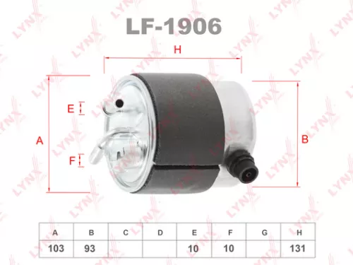 LYNXAUTO Fuel filter (LF-1906)