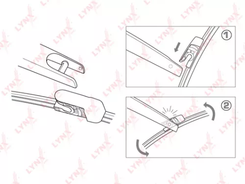 LYNXAUTO Rear wiper blade, 300mm (LR30M)