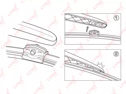 LYNXAUTO Rear wiper blade, 400mm (LR40N)