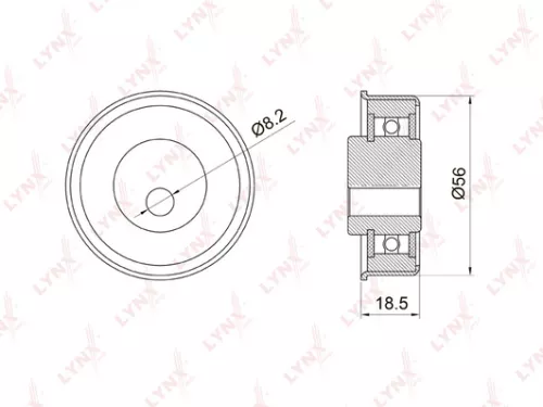 Tension pulley, timing belt