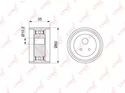 Tension pulley, timing belt