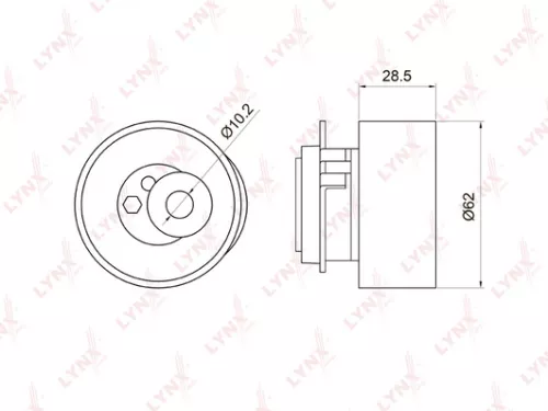 Tension pulley, timing belt