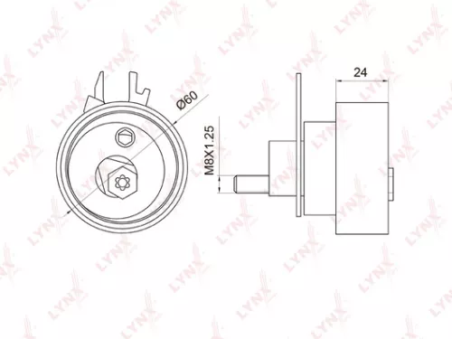 Tension pulley, timing belt