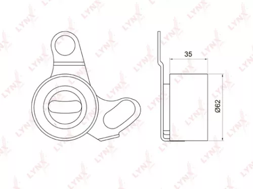 Tension pulley, timing belt