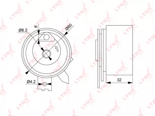Tension pulley, timing belt