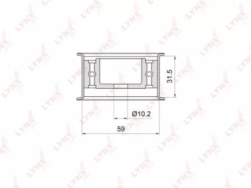 Deflection/Guide pulley, timing belt