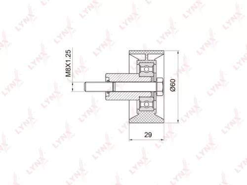 Deflection/Guide pulley, timing belt