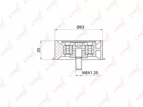 Deflection/Guide pulley, timing belt