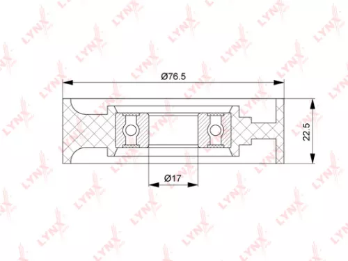 LYNXAUTO Tensioner Pulley, poly v-belt (PB-5171)