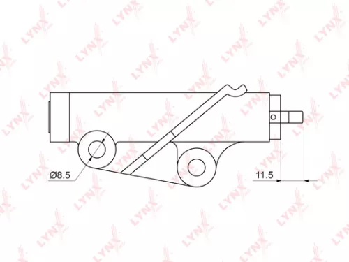 LYNXAUTO Tensioner (hydraulic), timing belt (PT-1028)