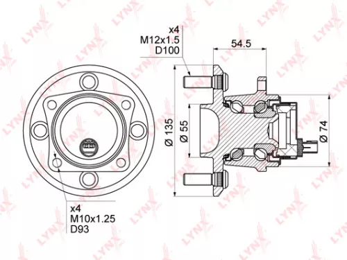 LYNXAUTO Wheel Hub (WH-1019)